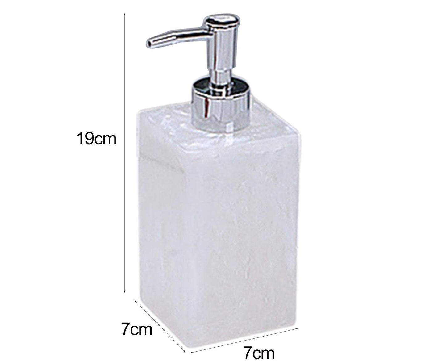 500ml Empty Hand Sanitizer Bottle Refillable Versatile Resin Marbling Press Lotion Dispenser for Bathroom