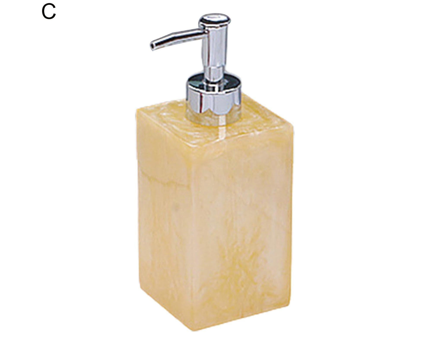 500ml Empty Hand Sanitizer Bottle Refillable Versatile Resin Marbling Press Lotion Dispenser for Bathroom