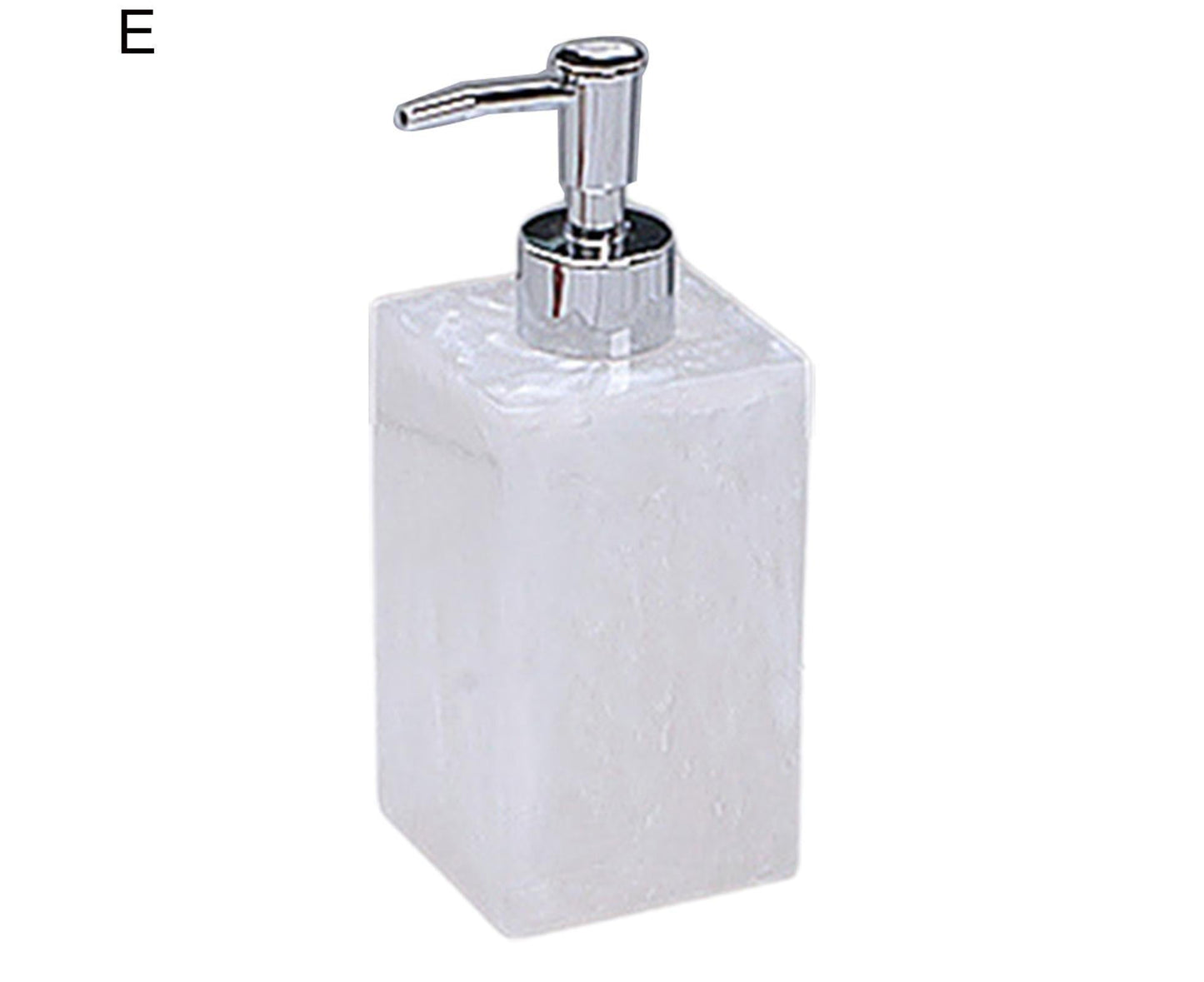 500ml Empty Hand Sanitizer Bottle Refillable Versatile Resin Marbling Press Lotion Dispenser for Bathroom
