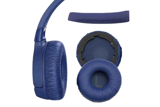 Ear Pads Cushion Cover Replacement Headband Replaceable Foam Headphone Cover for JBL Tune600BT T660NC T670NC Wireless Headphone Ear Pads Headphone Ear Pad Repair Parts -Blue Kemu |Fashion Home Kitchen Beauty