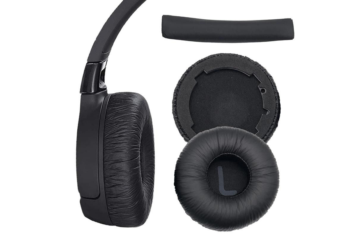 Ear Pads Cushion Cover Replacement Headband Replaceable Foam Headphone Cover for JBL Tune600BT T660NC T670NC Wireless Headphone Ear Pads Headphone Ear Pad Repair Parts -Black Kemu |Fashion Home Kitchen Beauty