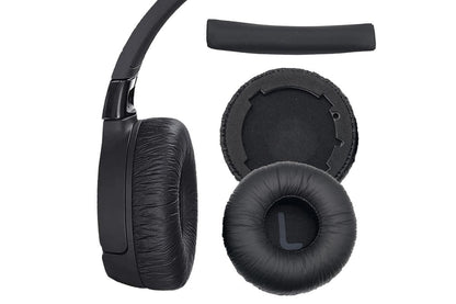 Ear Pads Cushion Cover Replacement Headband Replaceable Foam Headphone Cover for JBL Tune600BT T660NC T670NC Wireless Headphone Ear Pads Headphone Ear Pad Repair Parts -Black Kemu |Fashion Home Kitchen Beauty