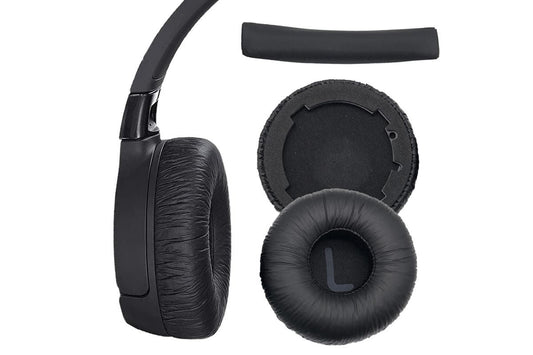 Ear Pads Cushion Cover Replacement Headband Replaceable Foam Headphone Cover for JBL Tune600BT T660NC T670NC Wireless Headphone Ear Pads Headphone Ear Pad Repair Parts -Black Kemu |Fashion Home Kitchen Beauty