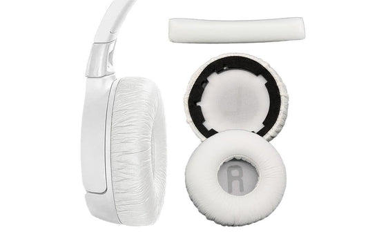 Ear Pads Cushion Cover Replacement Headband Replaceable Foam Headphone Cover for JBL Tune600BT T660NC T670NC Wireless Headphone Ear Pads Headphone Ear Pad Repair Parts -White Kemu |Fashion Home Kitchen Beauty