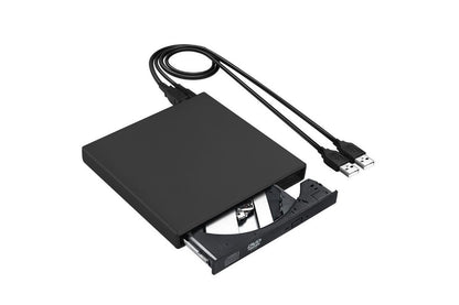 USB 2.0 Slim Protable External CD-RW Drive Writer Player for Laptop Notebook PC Desktop Computer -Black
