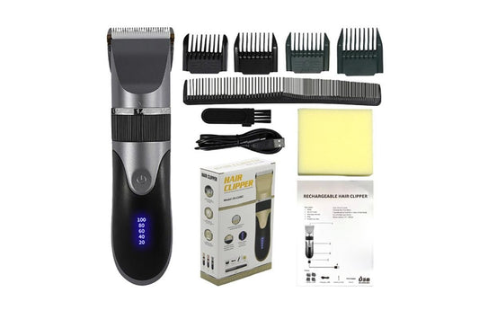 Hair Clippers for Men Professional Cordless Barber Clippers Cutting Mens Hair Trimmer with 4 Guards Mens Cutting Kit -Pink Kemu |Fashion Home Kitchen Beauty