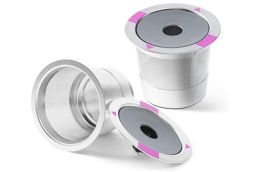 2 PCS Stainless Steel Coffee Filter Pods Compatible With Keurig 1.0 2.0 Reusable K Cups Kemu |Fashion Home Kitchen Beauty