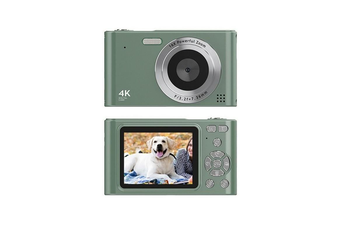 4K HD Digital Camera for Photography and Video Vlogging Camera Camera with 32G Memory Card 16X Digital Zoom -Green Kemu |Fashion Home Kitchen Beauty