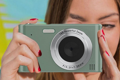 4K HD Digital Camera for Photography and Video Vlogging Camera Camera with 32G Memory Card 16X Digital Zoom -Green Kemu |Fashion Home Kitchen Beauty