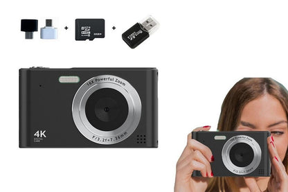 4K HD Digital Camera for Photography and Video Vlogging Camera Camera with 32G Memory Card 16X Digital Zoom -Green Kemu |Fashion Home Kitchen Beauty