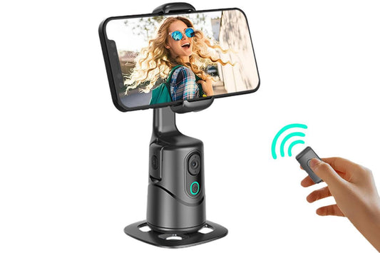 Auto Face Tracking Tripod 360° Rotating Auto Tracking Phone Stand with Remote Gesture Control for TikTok Kemu |Fashion Home Kitchen Beauty