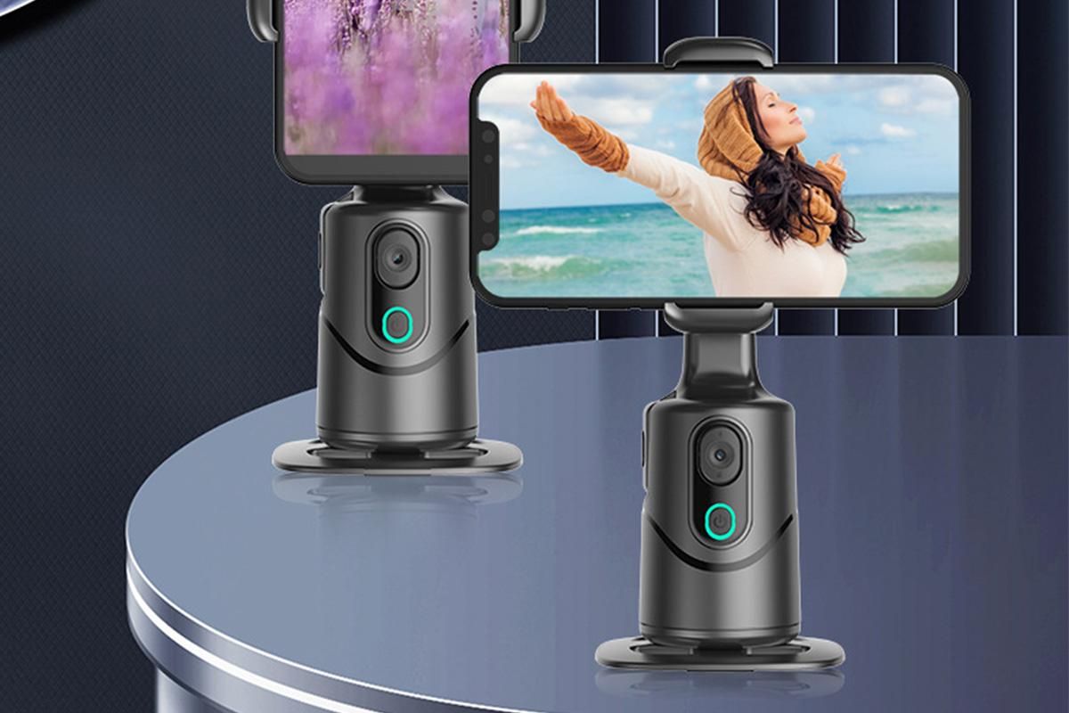 Auto Face Tracking Tripod 360° Rotating Auto Tracking Phone Stand with Remote Gesture Control for TikTok Kemu |Fashion Home Kitchen Beauty