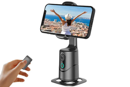 Auto Face Tracking Tripod 360° Rotating Auto Tracking Phone Stand with Remote Gesture Control for TikTok Kemu |Fashion Home Kitchen Beauty