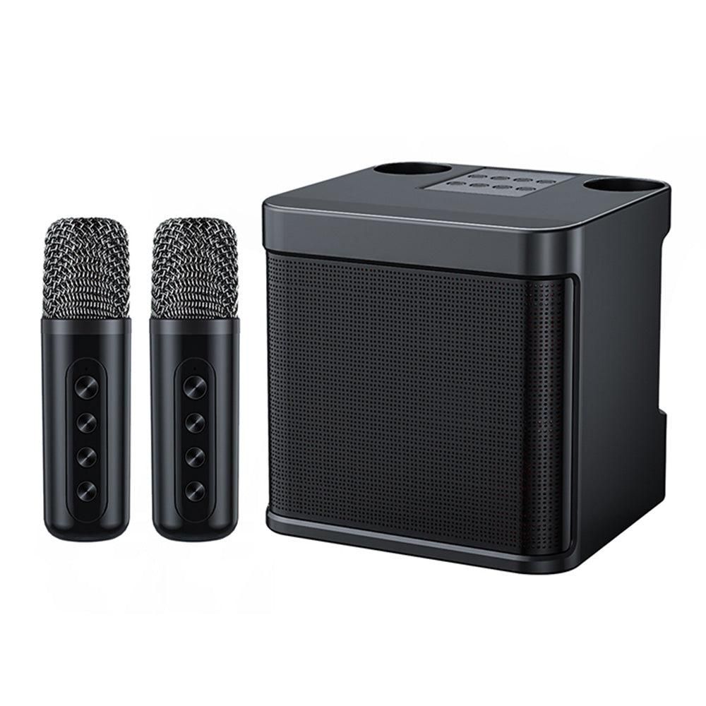 Portable Karaoke Machine with 2 Wireless Microphones Portable Bluetooth Speaker for Family Party Singing White Kemu |Fashion Home Kitchen Beauty