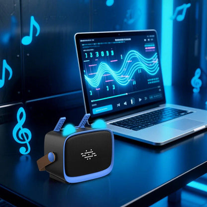 Mini Karaoke Machine - Portable MP3 Player with 2 Wireless Mics Toys & Gifts Blue Kemu |Fashion Home Kitchen Beauty