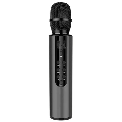 Multifunctional Wireless Bluetooth Karaoke Microphone Black Kemu |Fashion Home Kitchen Beauty
