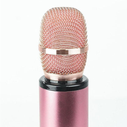 Multifunctional Wireless Bluetooth Karaoke Microphone Pink