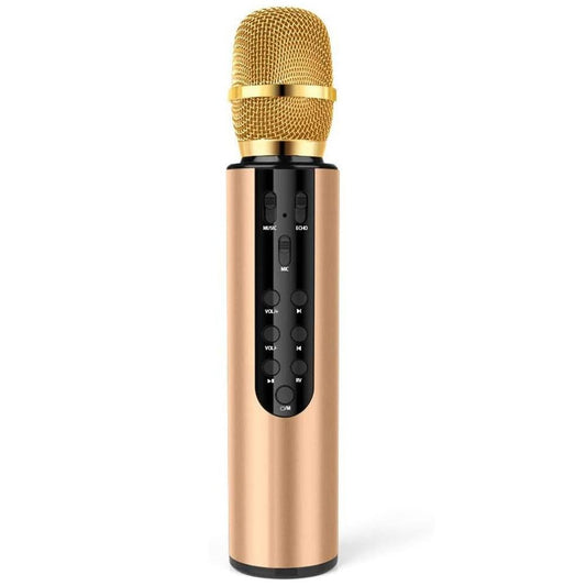 Multifunctional Wireless Bluetooth Karaoke Microphone Gold Kemu |Fashion Home Kitchen Beauty