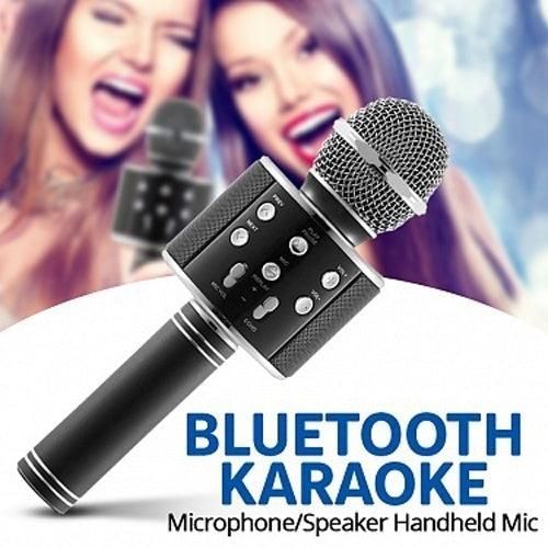 Handheld Wireless Bluetooth Microphone with Speaker for IOS Android Phone Computer 1800mAh Battery Black Kemu |Fashion Home Kitchen Beauty