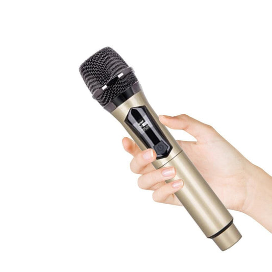 Plug and Play Wireless Microphone Rechargeable Karaoke Mic for Singing Speeches Events Gold Kemu |Fashion Home Kitchen Beauty