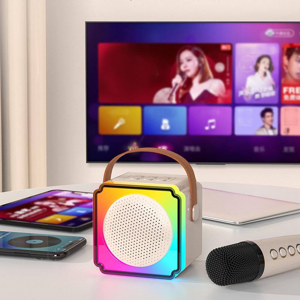 Mini Karaoke Machine with 2 Wireless Microphones Portable Bluetooth Speaker Kemu |Fashion Home Kitchen Beauty