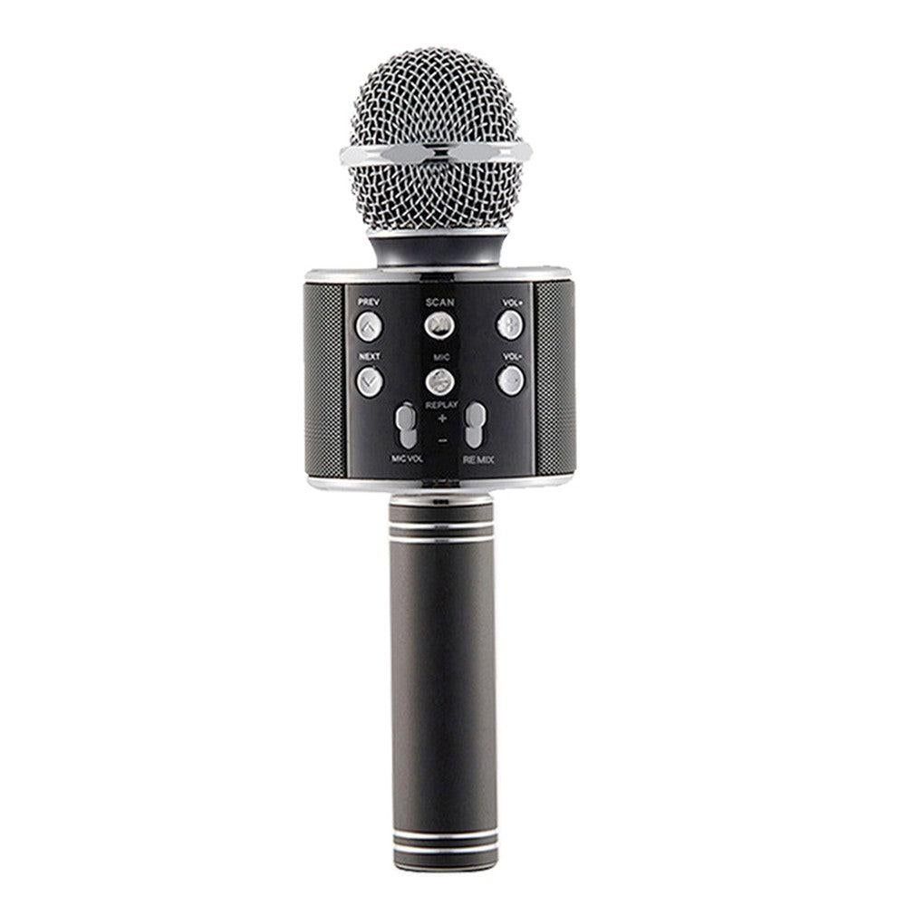 Portable Bluetooth Wireless Karaoke Microphone with LED Lights Black Kemu |Fashion Home Kitchen Beauty