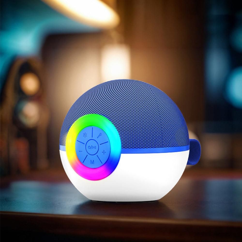 Portable Karaoke Microphone Machine Mini Bluetooth Speaker with 2 Wireless Mics Blue Kemu |Fashion Home Kitchen Beauty