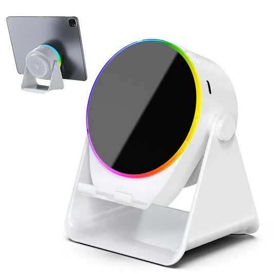 4 in 1 Wireless Induction Speaker Bluetooth Speaker with 360 Adjustable Phone Holder - White Kemu |Fashion Home Kitchen Beauty