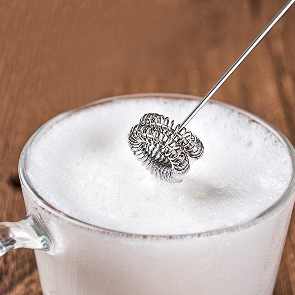 3 in 1 Handheld Electric Milk Frother USB Rechargeable Drink Coffee Mixer Foam Maker with 3 Whisks-White Kemu |Fashion Home Kitchen Beauty