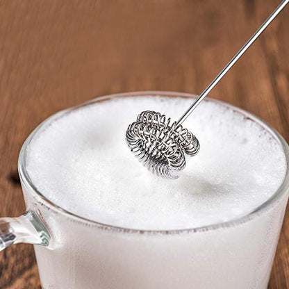 3 in 1 Handheld Electric Milk Frother USB Rechargeable Drink Coffee Mixer Foam Maker with 3 Whisks-White Kemu |Fashion Home Kitchen Beauty