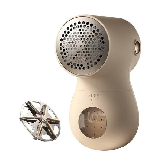 Portable Electric Lint Shaver for Clothes with Digital Display Beige Kemu |Fashion Home Kitchen Beauty