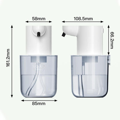 Touchless Automatic Electric Foaming Soap Dispenser 4-Level Adjustable Rechargeable Soap Dispenser White