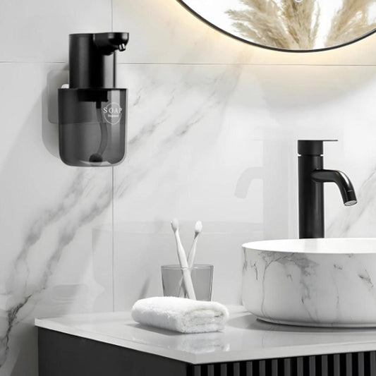 Touchless Automatic Electric Foaming Soap Dispenser 4-Level Adjustable Rechargeable Soap Dispenser Black Kemu |Fashion Home Kitchen Beauty