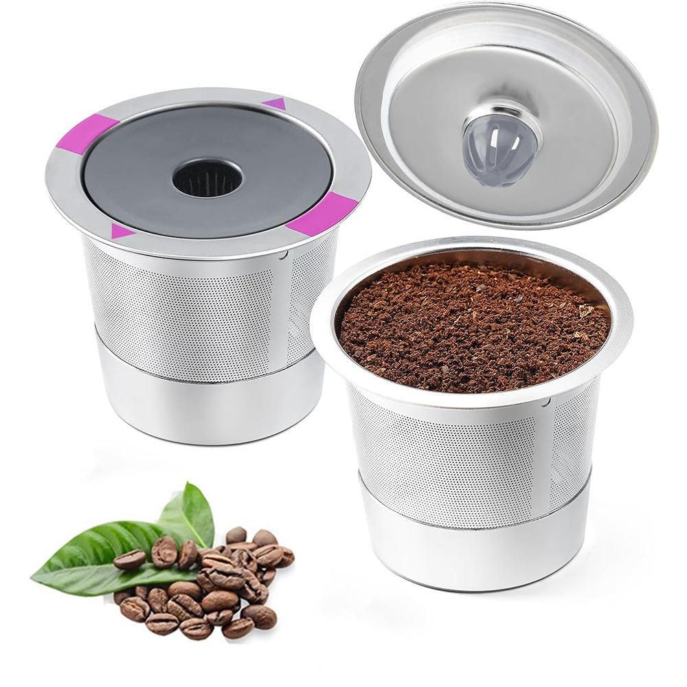 2 PCS Stainless Steel Coffee Filter Pods Compatible with Keurig 1.0/2.0 Kemu |Fashion Home Kitchen Beauty