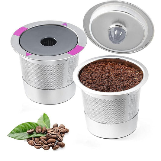 2 PCS Stainless Steel Coffee Filter Pods Compatible with Keurig 1.0/2.0 Kemu |Fashion Home Kitchen Beauty