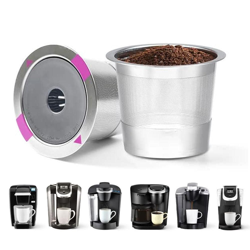 2 PCS Stainless Steel Coffee Filter Pods Compatible with Keurig 1.0/2.0 Kemu |Fashion Home Kitchen Beauty
