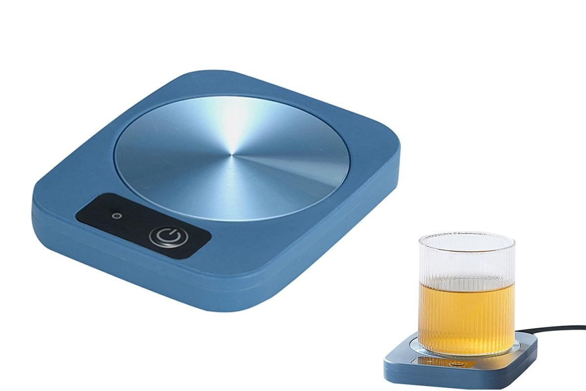 Electric Coffee Mug Warmer Milk Food Hot Plate Cup Warmer for Home Office Blue