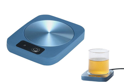 Electric Coffee Mug Warmer Milk Food Hot Plate Cup Warmer for Home Office Blue - Kemu |Fashion Home Kitchen Beauty