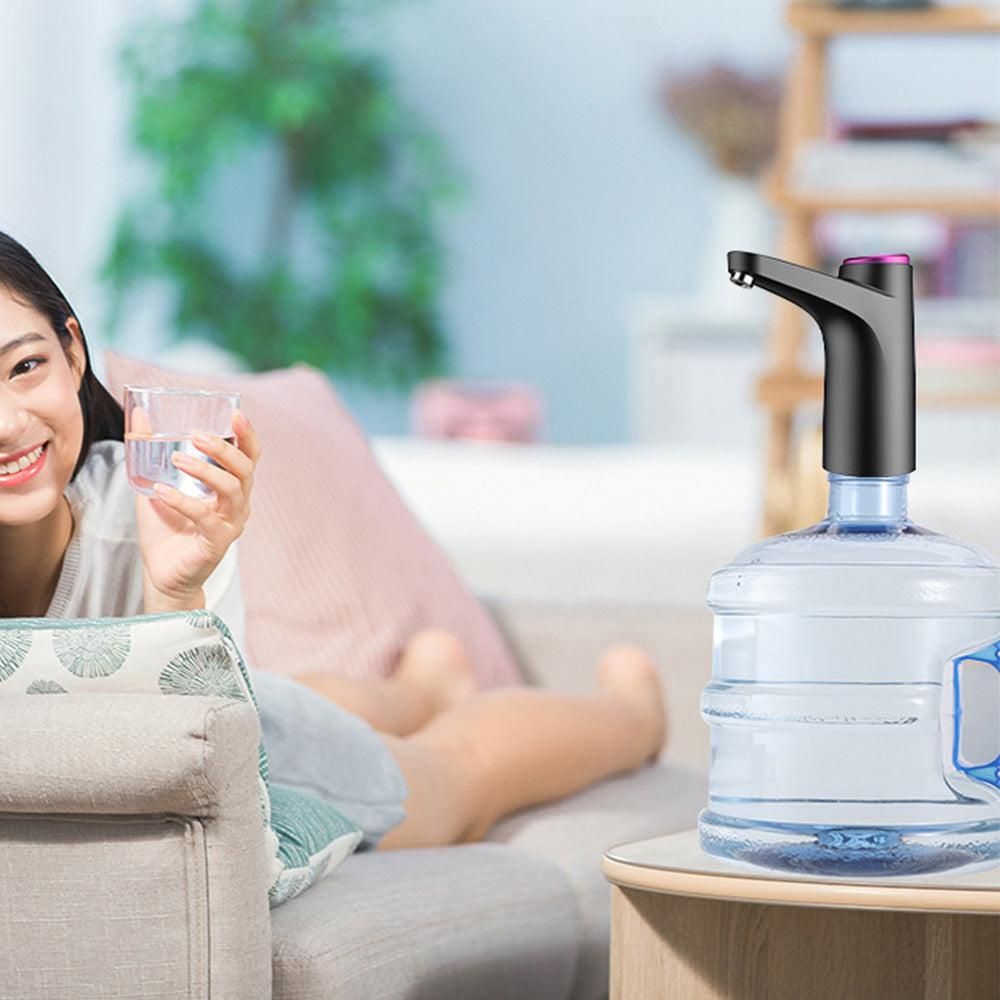 Electric Water Dispenser Pump Automatic Water Bottle Pump for Universal Bottle Black Kemu |Fashion Home Kitchen Beauty