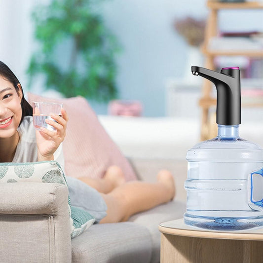 Electric Water Dispenser Pump Automatic Water Bottle Pump for Universal Bottle Black Kemu |Fashion Home Kitchen Beauty