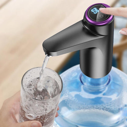 Electric Water Dispenser Pump Automatic Water Bottle Pump for Universal Bottle Black Kemu |Fashion Home Kitchen Beauty