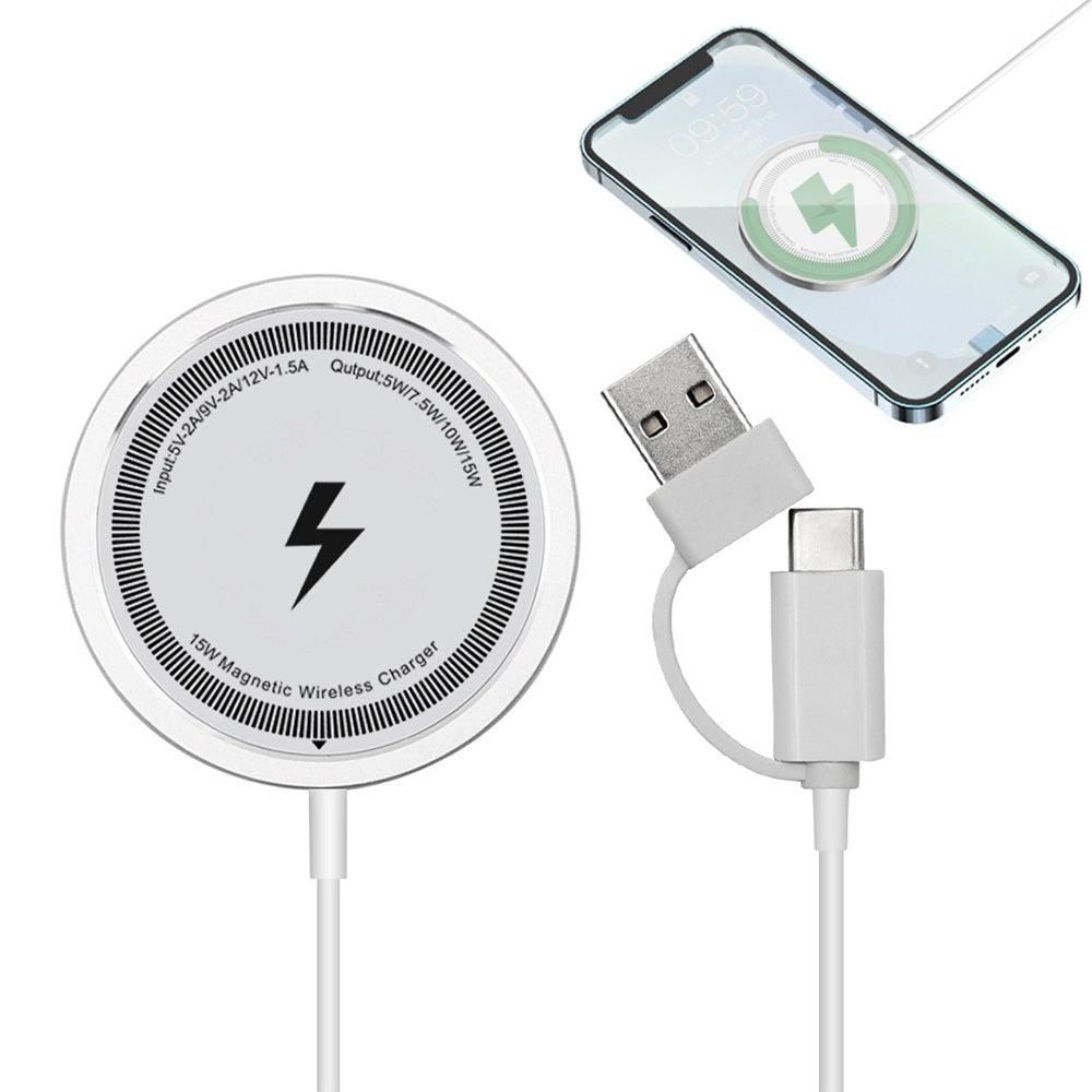 15W Fast Charger for iPhone 16 15 14 13 12 Series Wireless Charger for Wireless Charging Smart Phones White Kemu |Fashion Home Kitchen Beauty