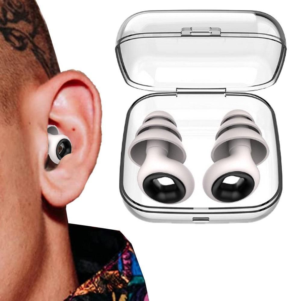 Reusable Hoop Noise Reduction Earplugs White Kemu |Fashion Home Kitchen Beauty