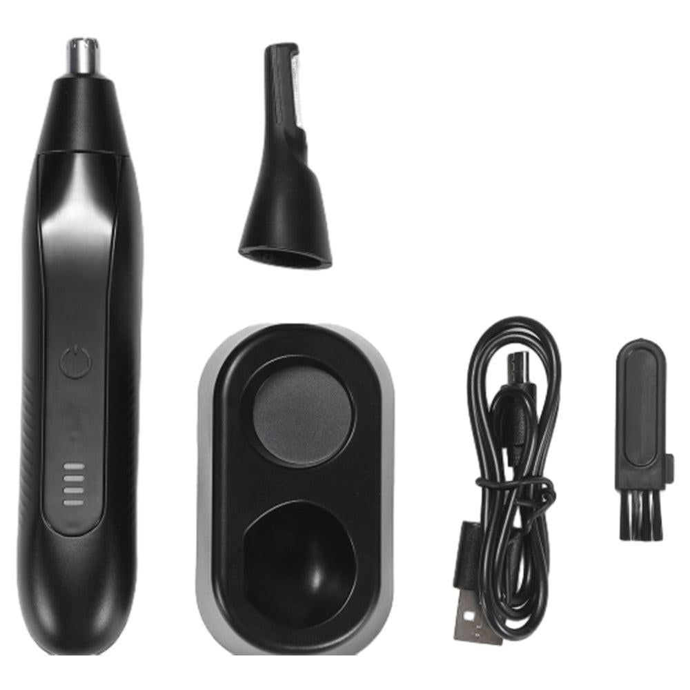 2-in-1 Electric Nose Hair Trimmer For Men Replaceable Eyebrow Body Hair Clipper