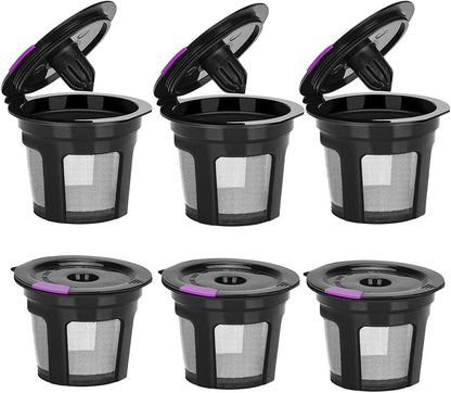 6 Pack Reusable K Cups For Reusable K CUP Coffee Filter Refillable Single