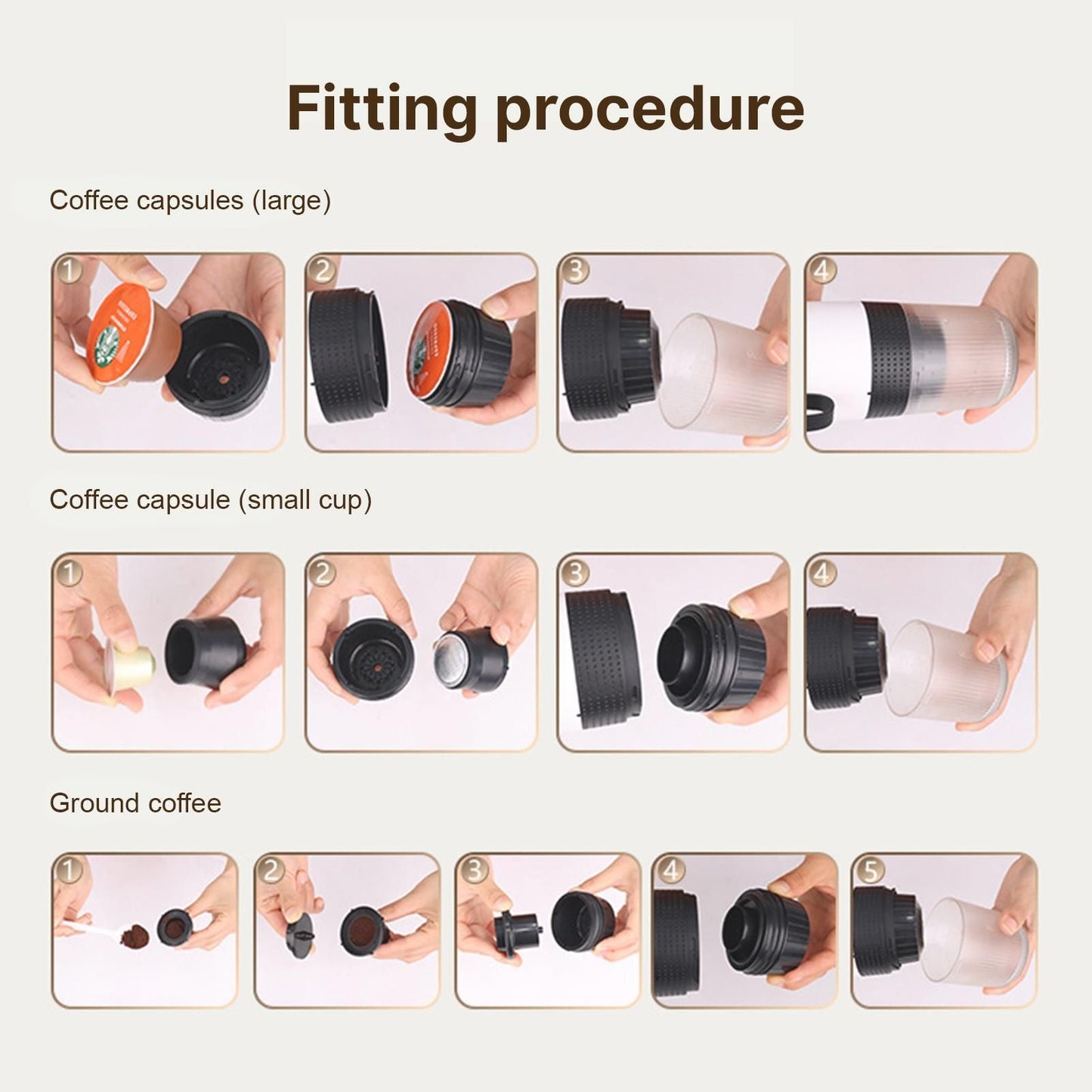 Portable Coffee Machine For Car Home Travel 3 In 1 Cordless Electric Coffee Maker Work Kemu |Fashion Home Kitchen Beauty