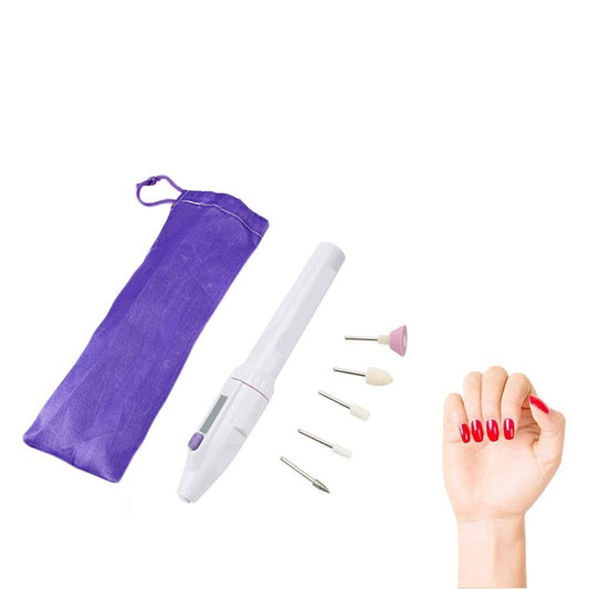 2 Sets Cordless Professional Manicure Pedicure Kit 5 in 1 Electric Nail Drill Machine