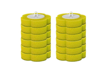 12pcs Toilet Replacement Brush Heads Toilet Bowl Cleaning Kit-Green head