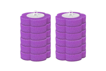 12pcs Toilet Replacement Brush Heads Toilet Bowl Cleaning Kit-Purple head