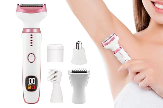 5 In 1 Electric Razor Shavers For Women Bikini Trimmer Face Razors Eyebrow Trimmer Kemu |Fashion Home Kitchen Beauty